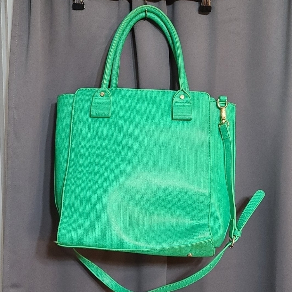 Just Fab oversized purse‎ w/handles & long straps - Picture 3 of 10
